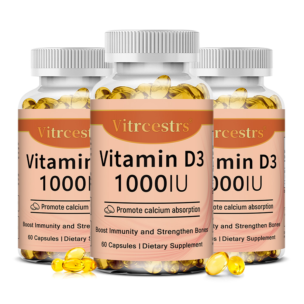 Health Wellness Day - Kapsul Vitamin D3 1000 IU, Mendukung