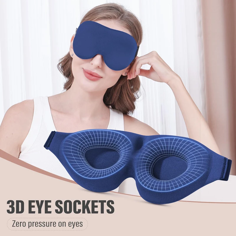 Sleep Eye Mask 3D - Penutup Mata Tidur 3D yang Bernapas
