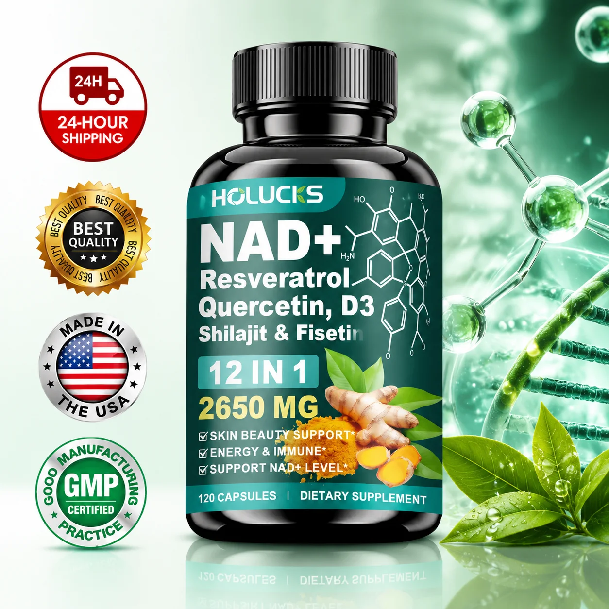 Health Wellness Day - Suplemen NAD+ Berpotensi Tinggi, dengan Quercetin,
