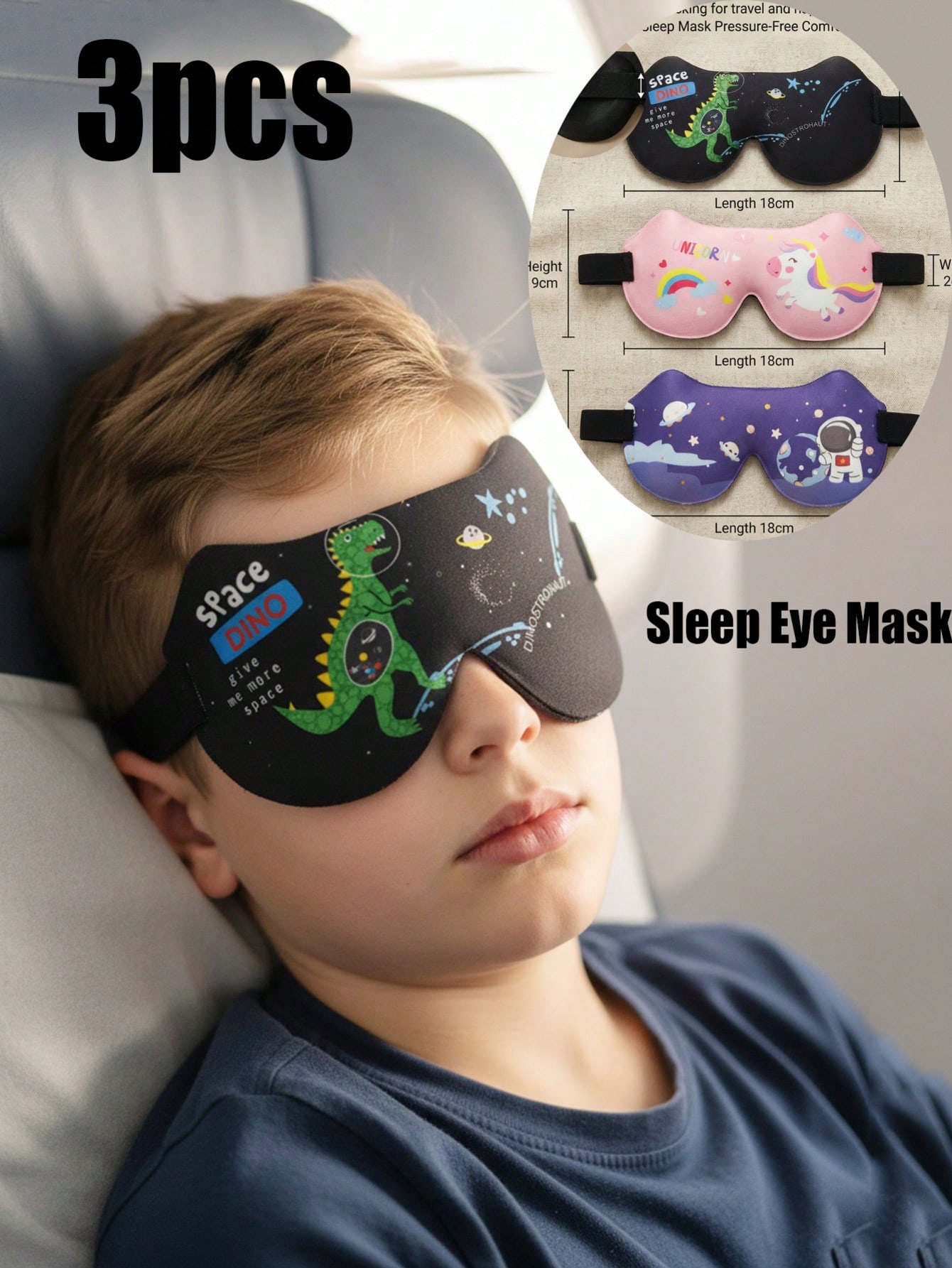 3 Buah Masker Mata Tidur Stere - Sleep Eye Mask 3D ulasan dan harga