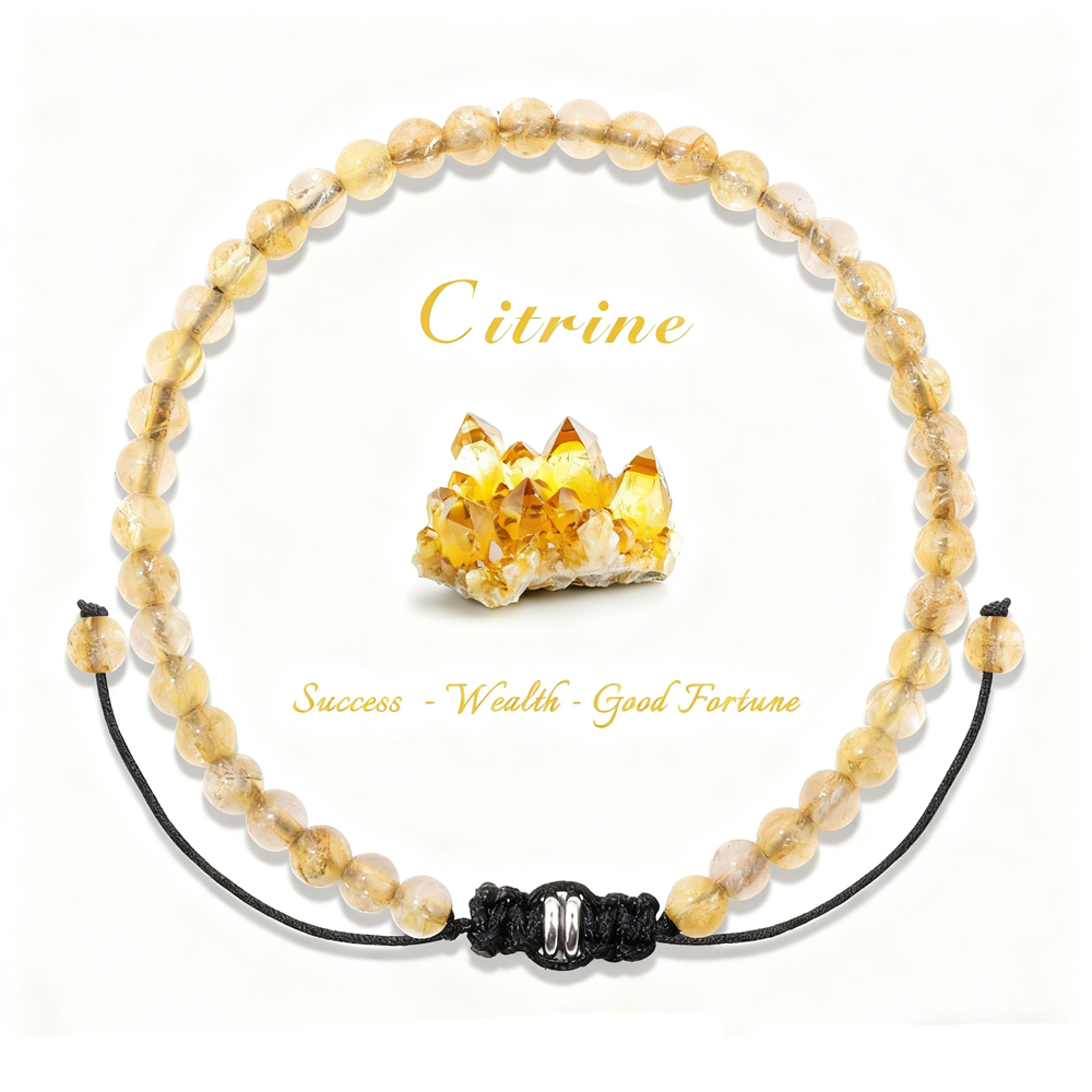 Gelang Manik-manik Citrine 4mm - Health Wellness Products ulasan dan harga