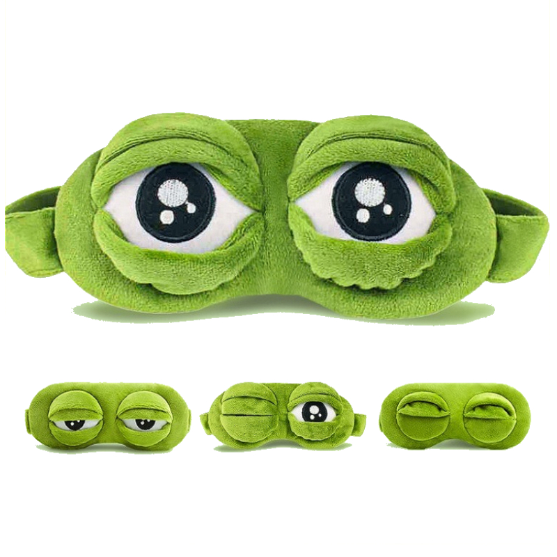 Masker Tidur Katak Sedih 3D Pe - Sleep Eye Mask 3D ulasan dan harga