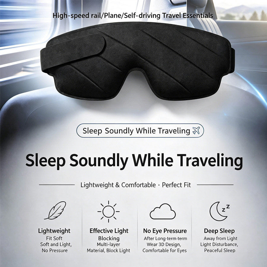 3/1 Buah Masker Tidur Berkontu - Sleep Eye Mask 3D ulasan dan harga
