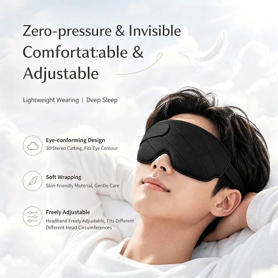 3/1 Buah Masker Tidur Berkontu - Sleep Eye Mask 3D ulasan dan harga