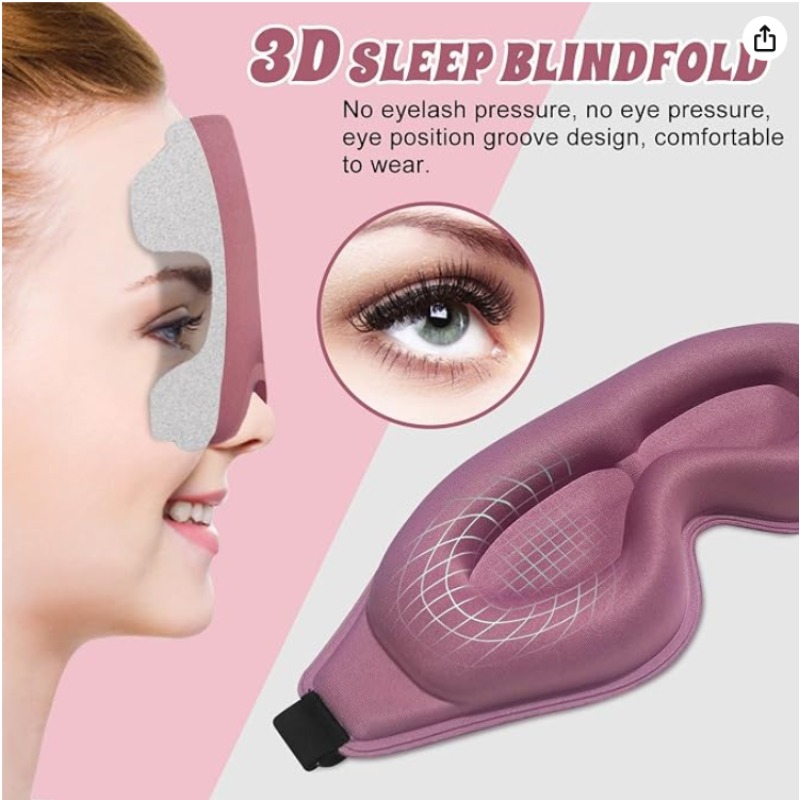 2 paket Masker Mata 3D Canggih - Sleep Eye Mask 3D ulasan dan harga