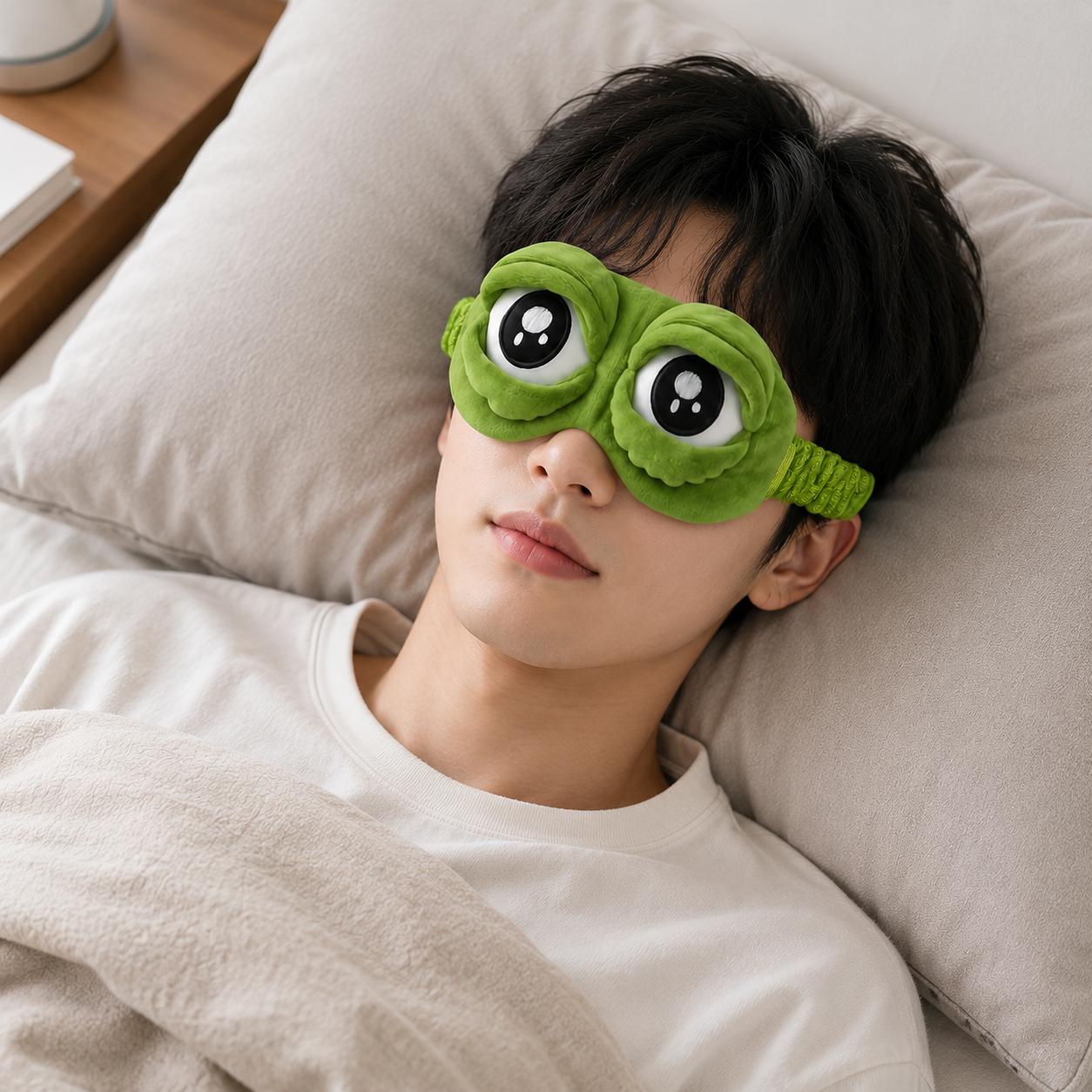 Masker Mata Tidur 3D Katak Luc - Sleep Eye Mask 3D ulasan dan harga